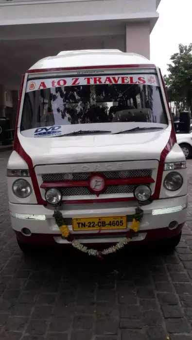 16 seater Tempo Traveller rental Pondicherry - Atoz Tours and Travels Pondicherry